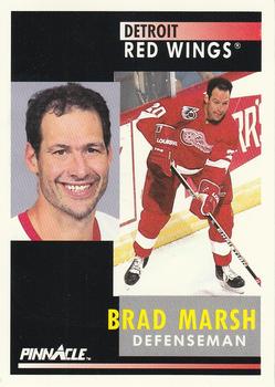 #361 Brad Marsh - Detroit Red Wings - 1991-92 Pinnacle Hockey
