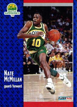 #361 Nate McMillan - Seattle SuperSonics - 1991-92 Fleer Basketball