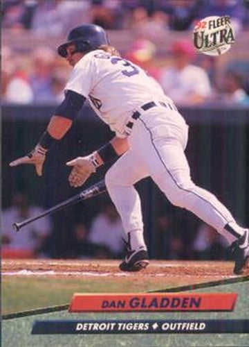 #361 Dan Gladden - Detroit Tigers - 1992 Ultra Baseball