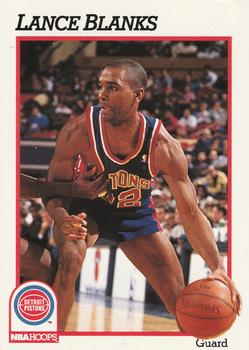#361 Lance Blanks - Detroit Pistons - 1991-92 Hoops Basketball