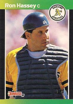 #361 Ron Hassey - Oakland Athletics - 1989 Donruss Baseball