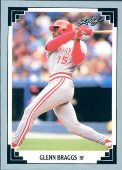 #362 Glenn Braggs - Cincinnati Reds - 1991 Leaf Baseball
