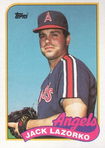 #362 Jack Lazorko - California Angels - 1989 Topps Baseball