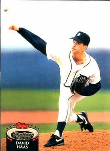#362 Dave Haas - Detroit Tigers - 1992 Stadium Club Baseball