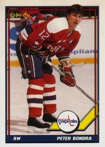 #362 Peter Bondra - Washington Capitals - 1991-92 O-Pee-Chee Hockey