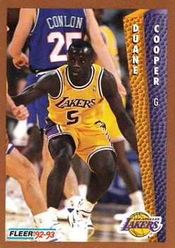 #362 Duane Cooper - Los Angeles Lakers - 1992-93 Fleer Basketball