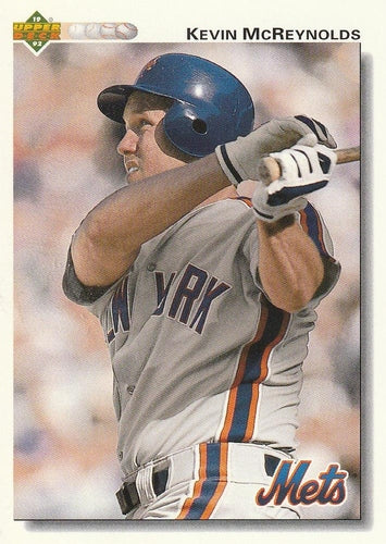 #362 Kevin McReynolds - New York Mets - 1992 Upper Deck Baseball