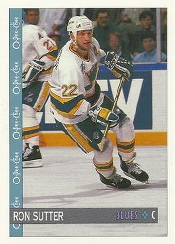 #362 Ron Sutter - St. Louis Blues - 1992-93 O-Pee-Chee Hockey