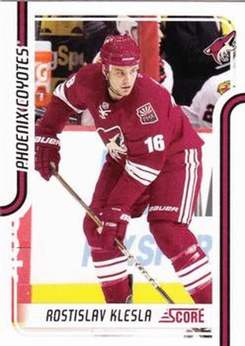 #362 Rostislav Klesla - Phoenix Coyotes - 2011-12 Score Hockey
