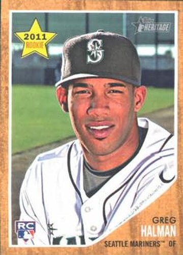 #362 Greg Halman - Seattle Mariners - 2011 Topps Heritage Baseball