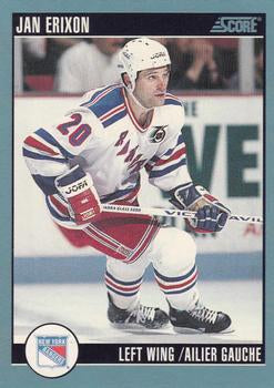 #362 Jan Erixon - New York Rangers - 1992-93 Score Canadian Hockey