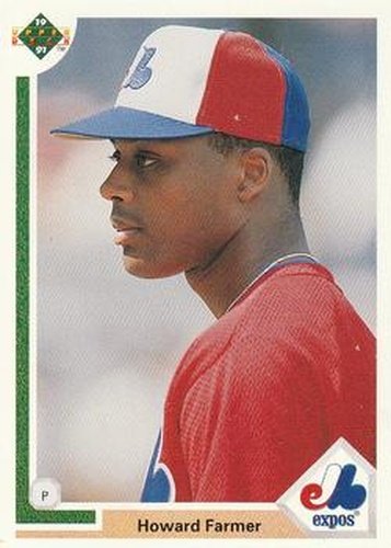 #362 Howard Farmer - Montreal Expos - 1991 Upper Deck Baseball