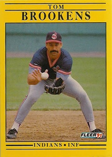 #362 Tom Brookens - Cleveland Indians - 1991 Fleer Baseball