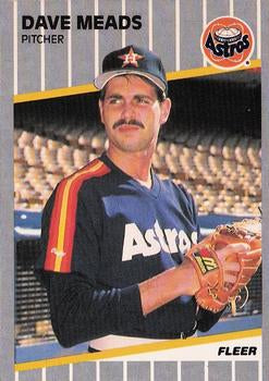 #362 Dave Meads - Houston Astros - 1989 Fleer Baseball
