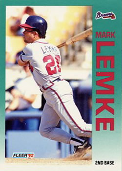 #362 Mark Lemke - Atlanta Braves - 1992 Fleer Baseball