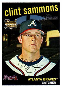 #362 Clint Sammons - Atlanta Braves - 2008 Topps Heritage Baseball