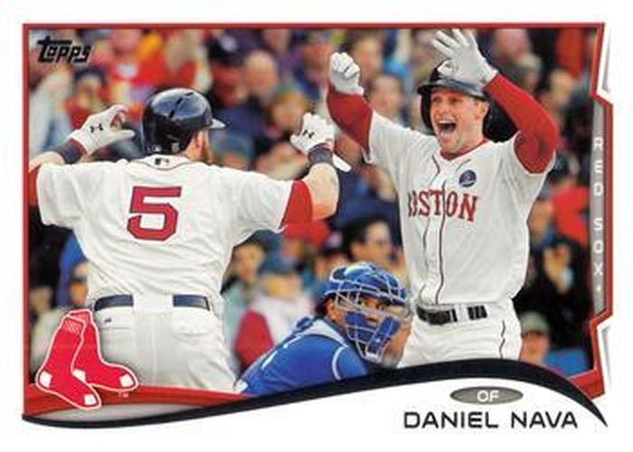 #362 Daniel Nava - Boston Red Sox - 2014 Topps Baseball