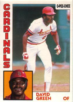 #362 David Green - St. Louis Cardinals - 1984 O-Pee-Chee Baseball