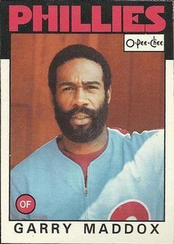 #362 Garry Maddox - Philadelphia Phillies - 1986 O-Pee-Chee Baseball