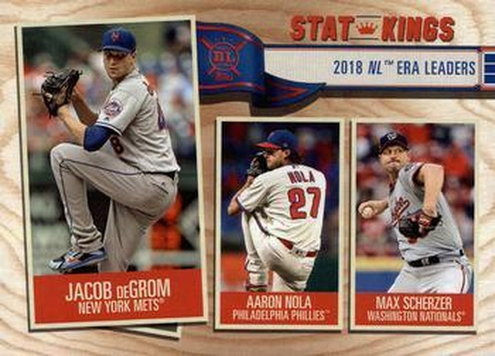#362 Jacob deGrom / Aaron Nola / Max Scherzer - New York Mets / Philadelphia Phillies / Washington Nationals - 2019 Topps Big League Baseball