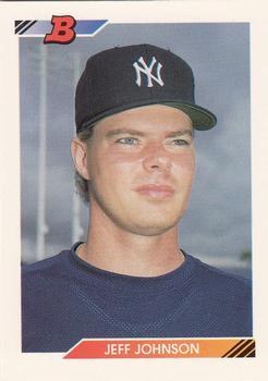 #362 Jeff Johnson - New York Yankees - 1992 Bowman Baseball
