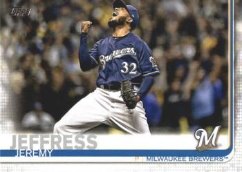 #362 Jeremy Jeffress - Milwaukee Brewers - 2019 Topps Baseball
