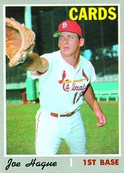 #362 Joe Hague - St. Louis Cardinals - 1970 Topps Baseball