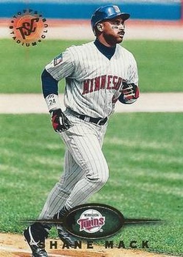 #362 Shane Mack - Minnesota Twins - 1995 Stadium Club Baseball