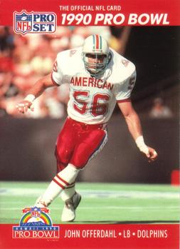 #362 John Offerdahl - Miami Dolphins - 1990 Pro Set Football