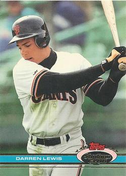 #362 Darren Lewis - San Francisco Giants - 1991 Stadium Club Baseball