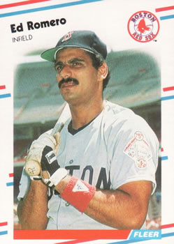 #362 Ed Romero - Boston Red Sox - 1988 Fleer Baseball