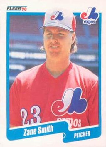 #362 Zane Smith - Montreal Expos - 1990 Fleer USA Baseball