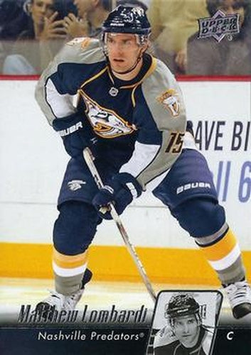 #362 Matthew Lombardi - Nashville Predators - 2010-11 Upper Deck Hockey