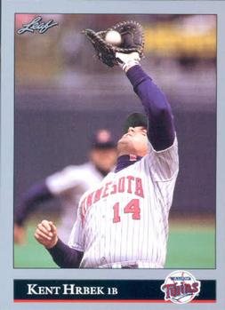 #362 Kent Hrbek - Minnesota Twins - 1992 Leaf Baseball