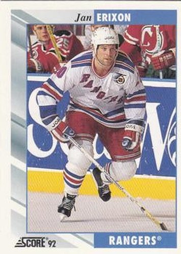 #362 Jan Erixon - New York Rangers - 1992-93 Score USA Hockey