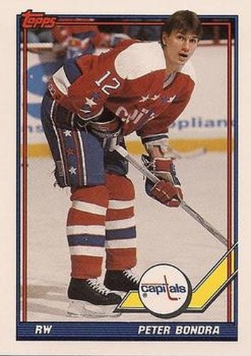 #362 Peter Bondra - Washington Capitals - 1991-92 Topps Hockey
