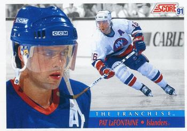 #362 Pat LaFontaine - New York Islanders - 1991-92 Score Canadian Bilingual Hockey