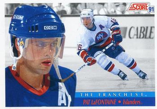#362 Pat LaFontaine - New York Islanders - 1991-92 Score Canadian Bilingual Hockey