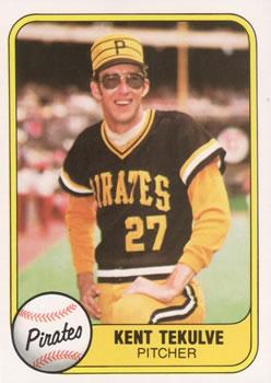 #362b Kent Tekulve - Pittsburgh Pirates - 1981 Fleer Baseball