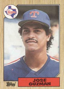 #363 Jose Guzman - Texas Rangers - 1987 Topps Baseball