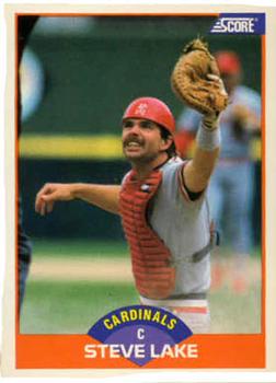 #363 Steve Lake - St. Louis Cardinals - 1989 Score Baseball