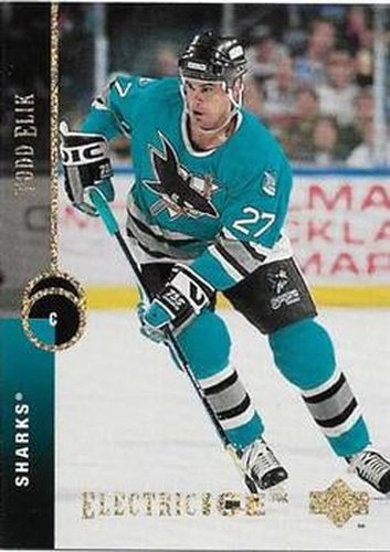 #363 Todd Elik - San Jose Sharks - 1994-95 Upper Deck Hockey - Electric Ice