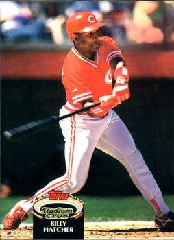 #363 Billy Hatcher - Cincinnati Reds - 1992 Stadium Club Baseball