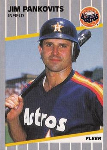 #363 Jim Pankovits - Houston Astros - 1989 Fleer Baseball
