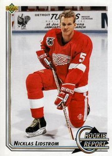 #363 Nicklas Lidstrom - Detroit Red Wings - 1992-93 Upper Deck Hockey