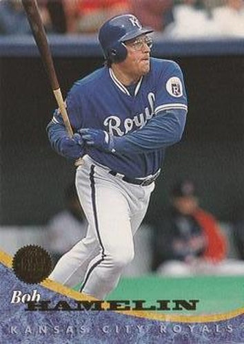 #363 Bob Hamelin - Kansas City Royals - 1994 Leaf Baseball