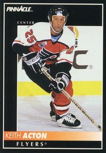 #363 Keith Acton - Philadelphia Flyers - 1992-93 Pinnacle Canadian Hockey