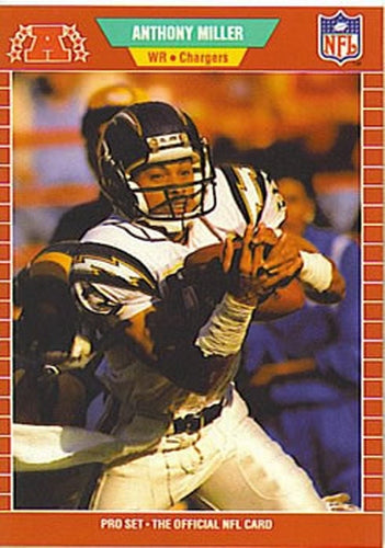 #363 Anthony Miller - San Diego Chargers - 1989 Pro Set Football