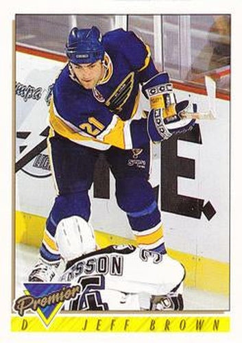 #363 Jeff Brown - St. Louis Blues - 1993-94 Topps Premier Hockey