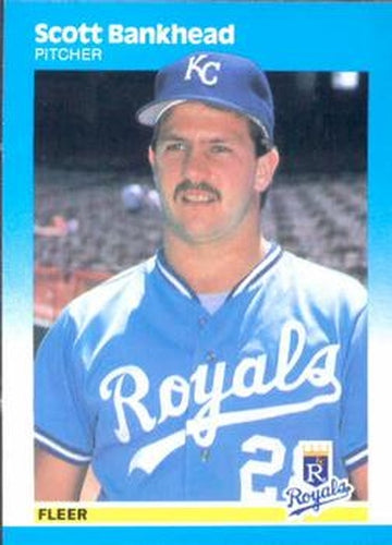 #363 Scott Bankhead - Kansas City Royals - 1987 Fleer Baseball